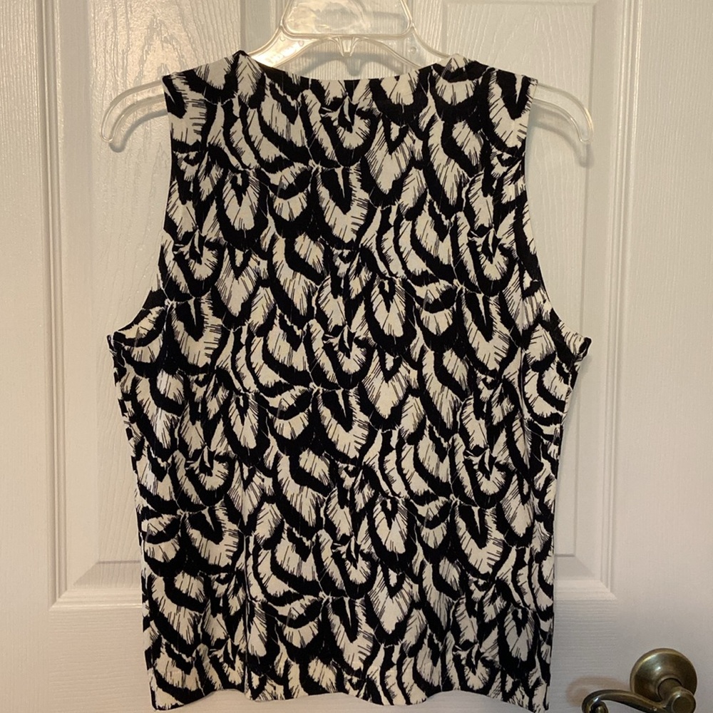 Talbots Feather Pattern Tank - Picture 3 of 4